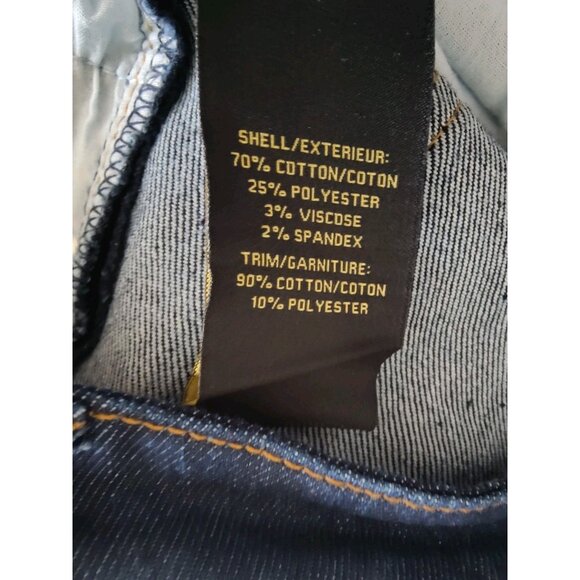 House Of Harlow Bootcut Cuffed Dark Wash Retro Style High Rise Jeans 28x29.5 NWT - Picture 4 of 8